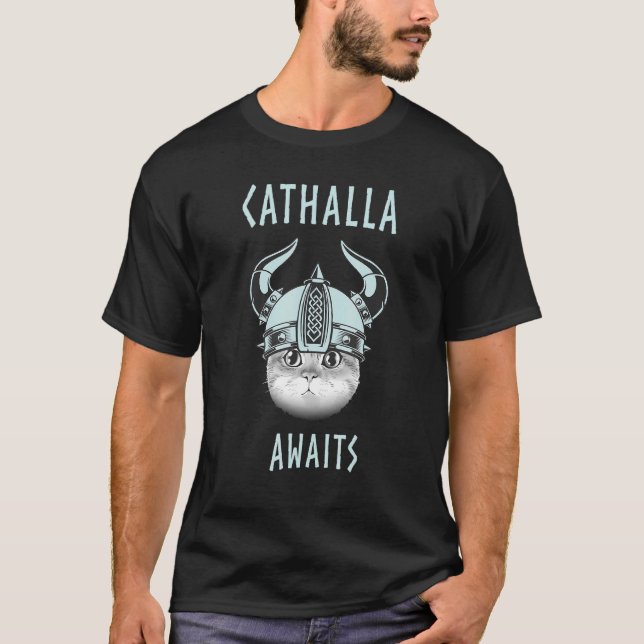 Cathalla - Cat Viking T-Shirt (Vorderseite)