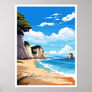 Cathedral Marine Cove Artwork Illustration Poster