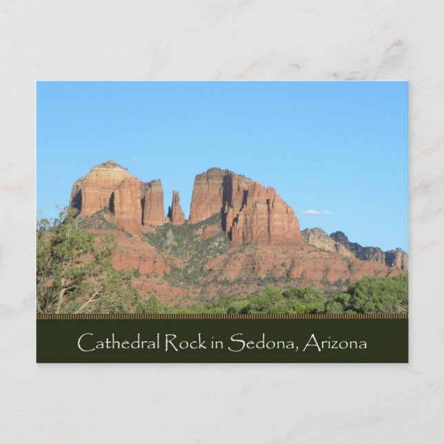 Cathedral Rock Landschaft Postkarte (Vorderseite)