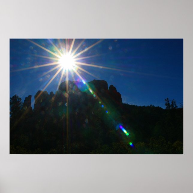 Cathedral Rock Vortex horizontal Poster (Vorne)