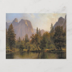 Cathedral Rocks, Yosemite Valley von Bierstadt Postkarte