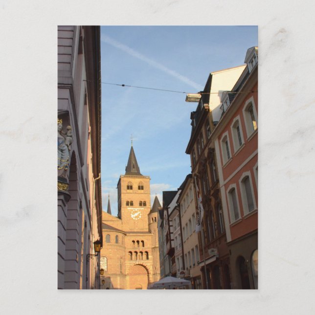 Cathedral View Trier Postkarte (Vorderseite)
