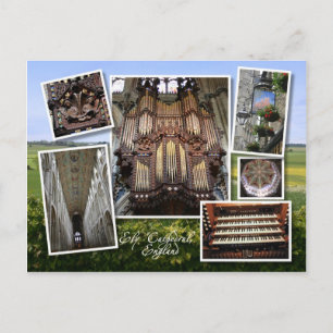 Cathédrale d'Ely, carte postale britannique