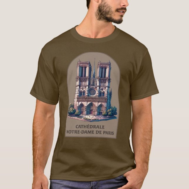 Cathédrale Notre-Dame de Paris T-Shirt (Vorderseite)