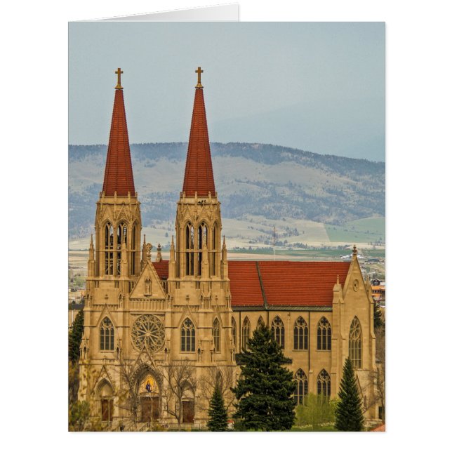 Cathédrale Sainte-Hélène, Helena, Montana Card (Devant)