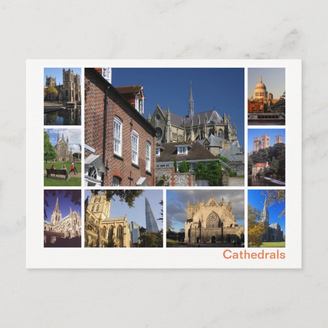 Cathedrals-Multi-Image Postkarte (Vorderseite)