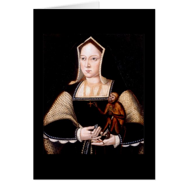 Catherine d'Aragon avec singe (Devant)