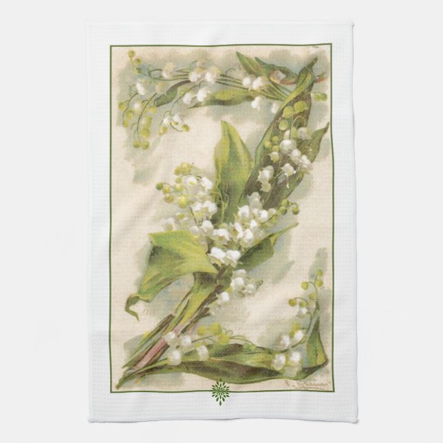 Catherine Klein Lilie des Blumen-Alphabet-Z des Handtuch (Vertikal)