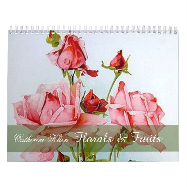 Catherine Klein mit Blumen u. Kalender (Titelbild)