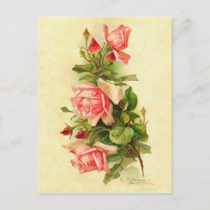 Catherine Klein Viktorianisch Blume Rose Bouquet Postkarte