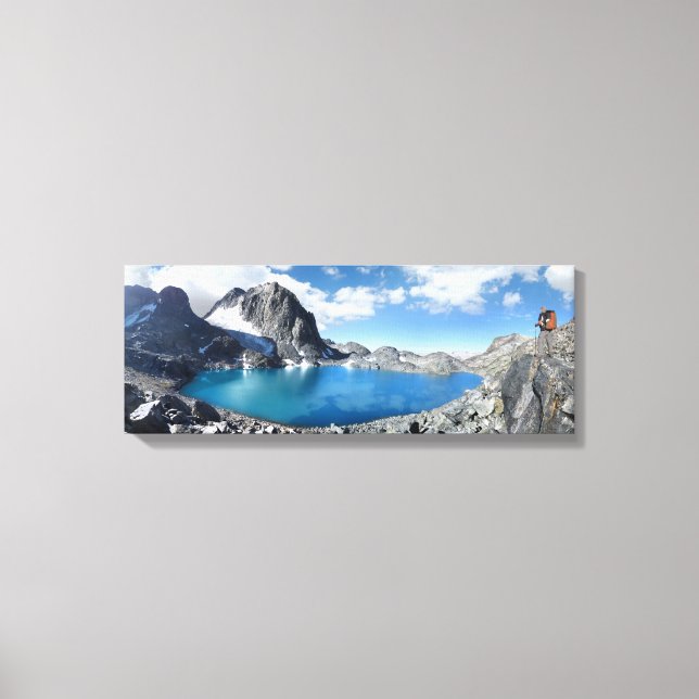 Catherine- und Banner Peak-See - Sierra Nevada Leinwanddruck (Vorderseite)