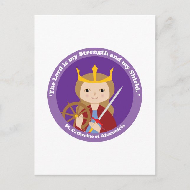 Catherine von Alexandria Postkarte (Vorderseite)