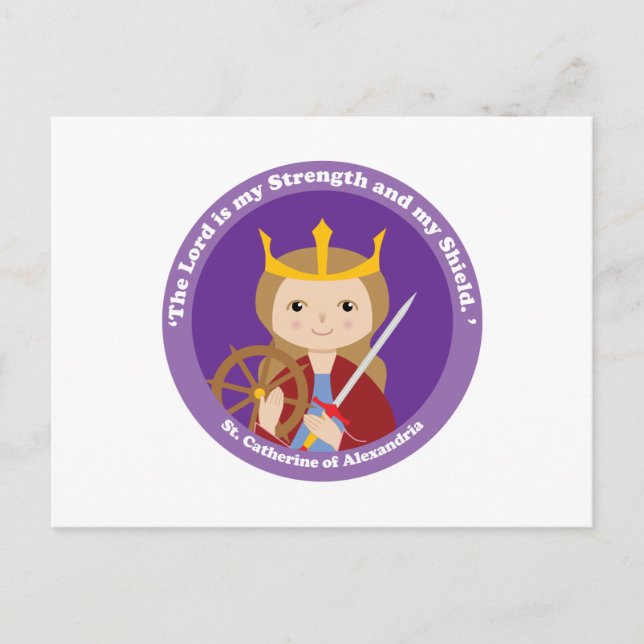 Catherine von Alexandria Postkarte (Vorderseite)