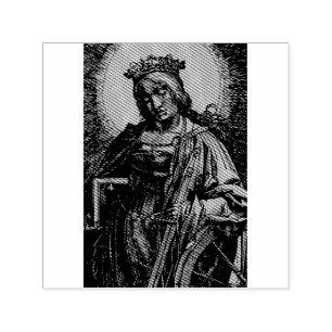 Catherine von Alexandria von Lucas van Leyden Permastempel
