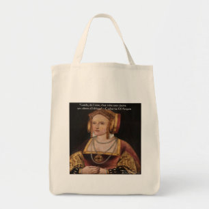 Catherine von Aragon Liebeszitate Geschenke & Kart Tragetasche