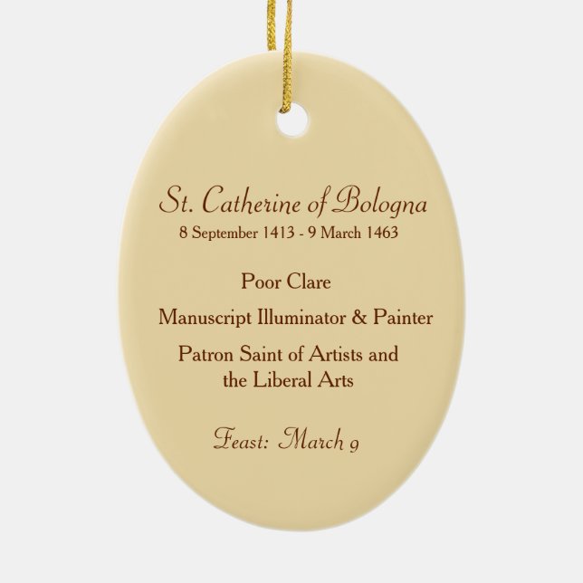 Catherine von Bologna (SAU 027) Keramikornament (Hinten)