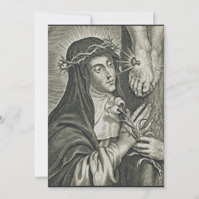 Catherine von Siena Dankeskarte (Vorderseite)
