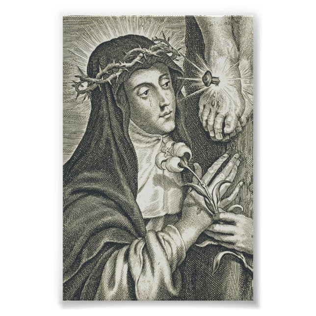 Catherine von Siena Fotodruck (Vorne)