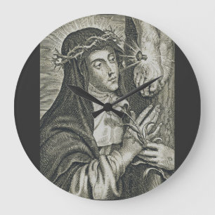 Catherine von Siena Große Wanduhr