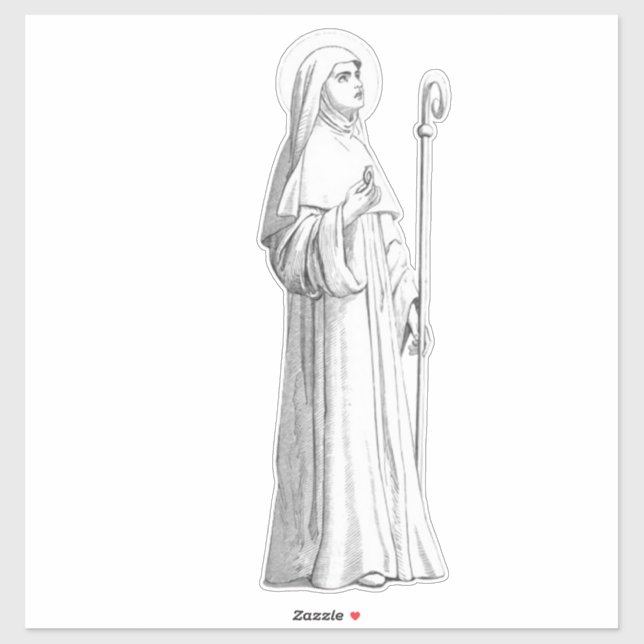 Catherine von Siena Jungfrau Aufkleber (Blatt)