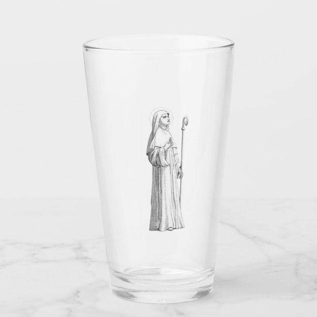 Catherine von Siena Jungfrau Glas (Vorderseite)