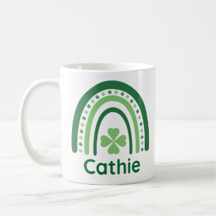 Cathie Name Clover Boho Rainbow Kaffeetasse