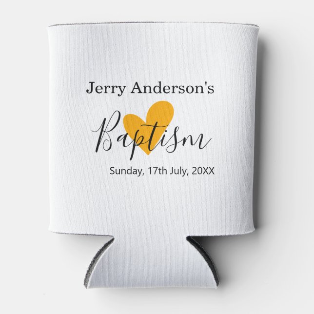 Catholic baptism kids modern simple QR minimal Dosenkühler (Vorderseite)