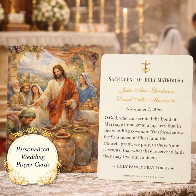 Catholic Cana Wedding Prayer Cards (Von Creator hochgeladen)