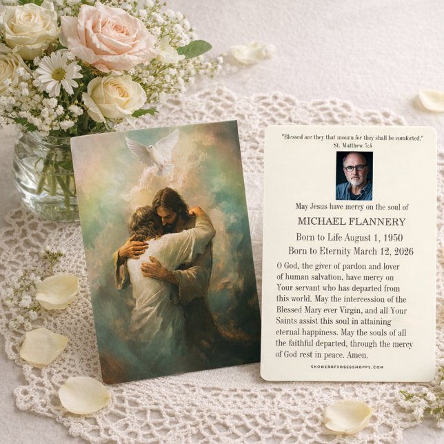 Catholic Funeral Memorial Jesus Prayer Card (Von Creator hochgeladen)