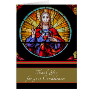 Catholic Jésus Sacré-Cœur Condoléances Merci
