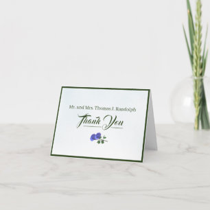 Catholic Misty Blue and Green Danke Card