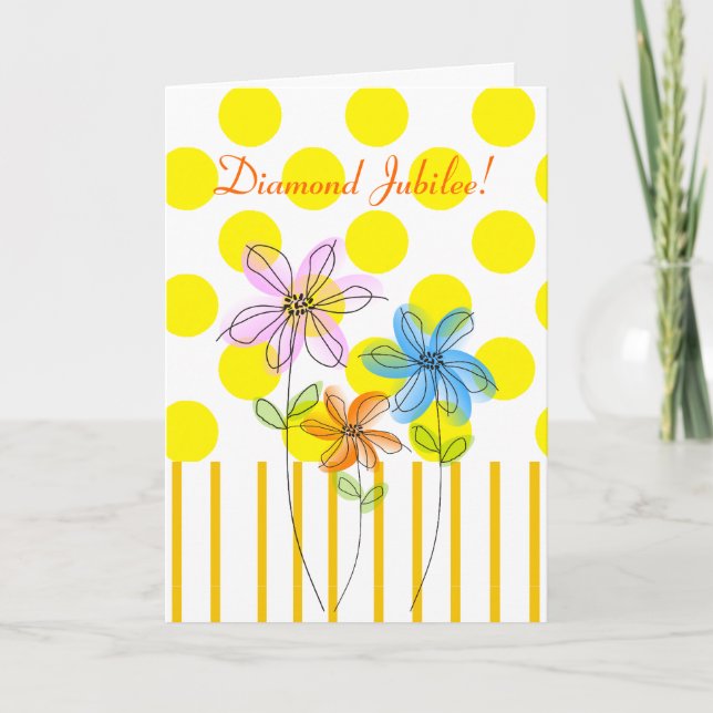 Catholic Nun Diamond 75. Jubilee Cards & Gifts Karte (Vorderseite)
