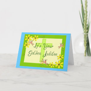 Catholic Nun Golden Jubilee Cards Karte