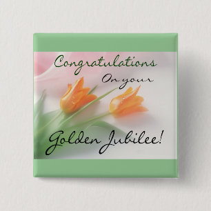 Catholic Nun "Golden Jubilee" Karten & Geschenke Button
