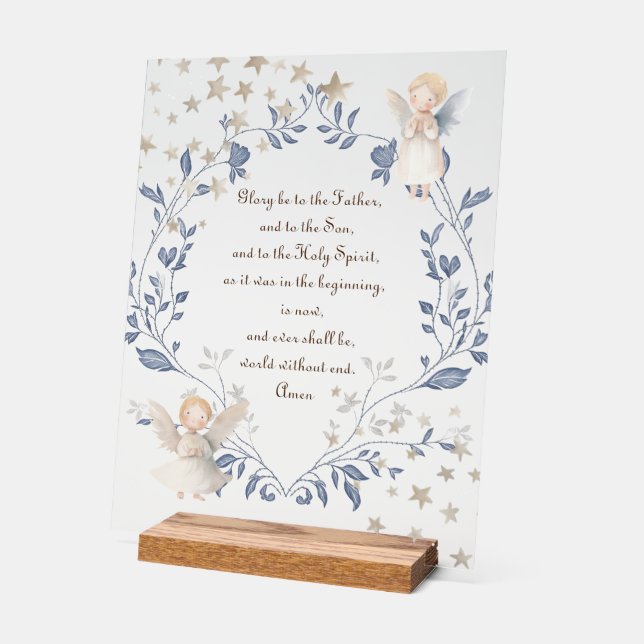 catholic prayer of praise acrylschild (Winkel)