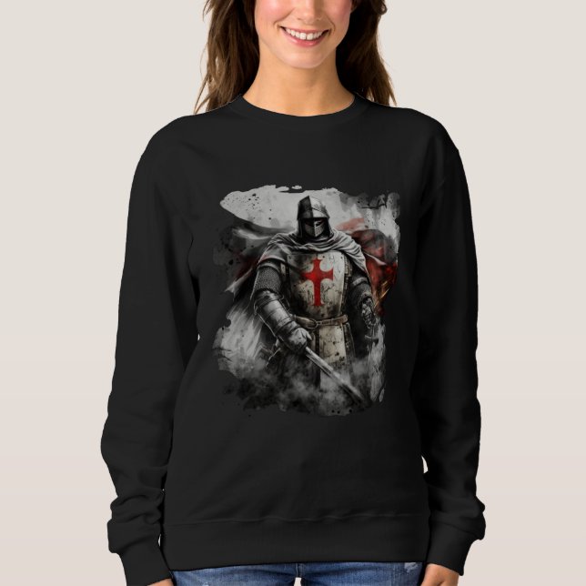 Catholic Templar Knights Crusader Sweatshirt (Vorderseite)