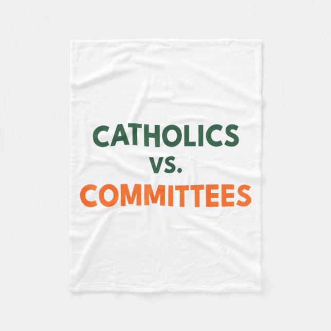 Catholics Vs Committees  Fleecedecke (Vorderseite)