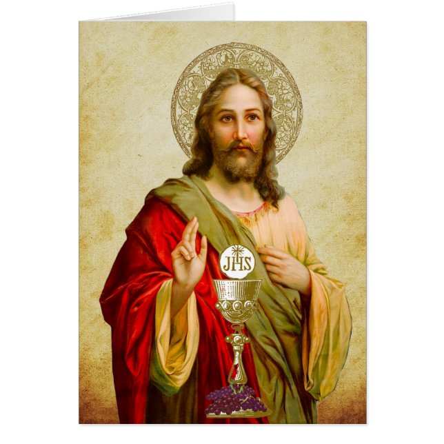 Catholique Jésus Première communion Chalice Hôte (Devant)