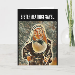 CATHOLIQUE NUN ANNIVERSAIRE RULER BATTRE CARTE AMU