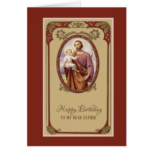 Catholique Saint-Joseph Anniversaire Religieux Pou (Devant)
