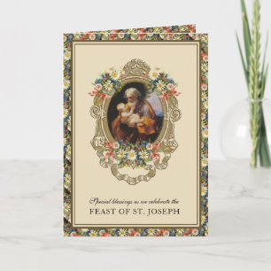 Catholique Saint-Joseph Fête de la carte de prière