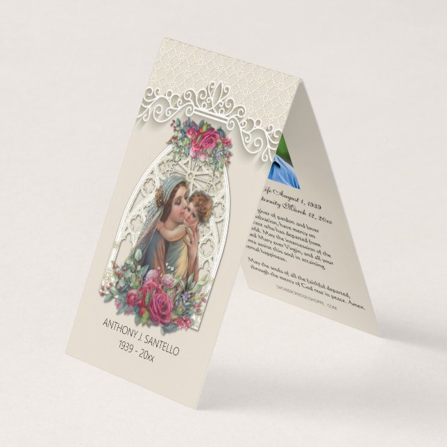 Catholique Vierge Marie Jésus Carte Sainte (Devant)
