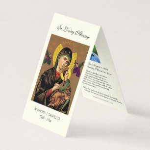 Catholique Vierge Marie Prière Carte Sainte
