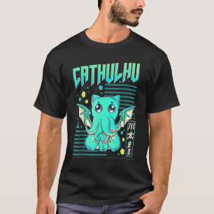 Cathulhu Lustige Katze Cthulhu Wortspiel T-Shirt