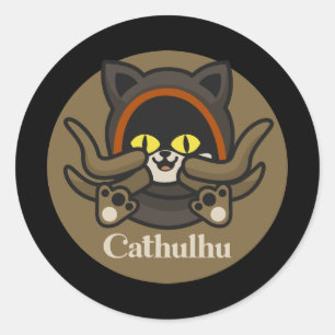 Cathulhu Runder Aufkleber