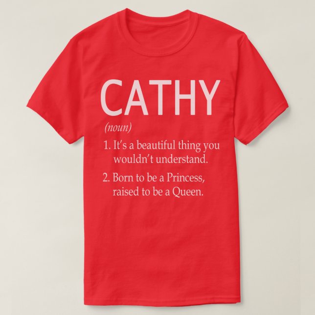 Cathy Name Gift T-Shirt (Design vorne)