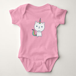 Caticorn | Baby Bodysuit | Rosa Strampler