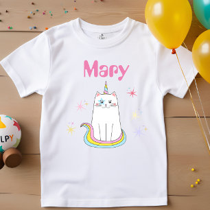 Caticorn Cat Meow-Gical Girl name T-Shirt