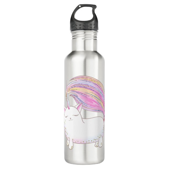 Caticorn Edelstahlflasche (Vorderseite)