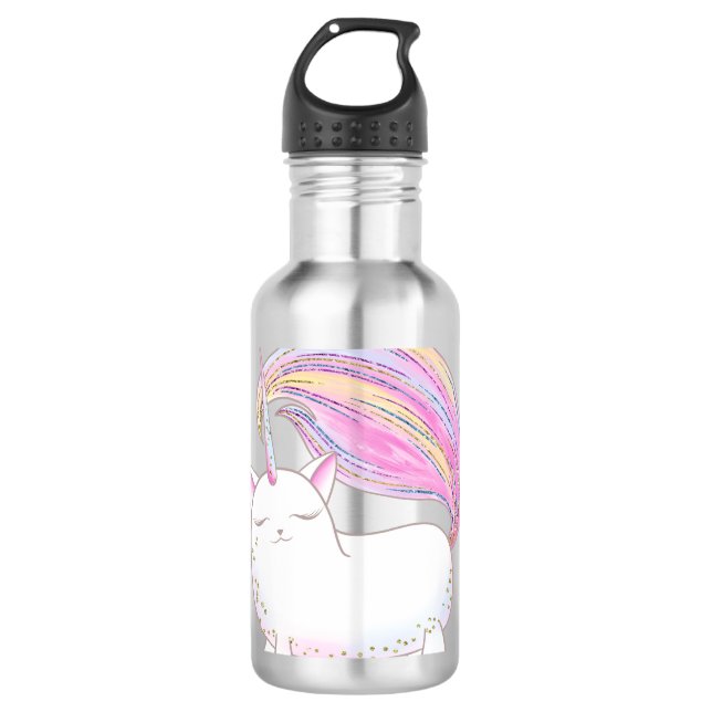 Caticorn Edelstahlflasche (Vorderseite)
